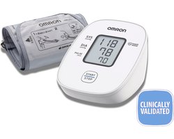 OMRON X2 Basic Bloeddrukmeter Bovenarm - Aanbevolen door Hartstichting - Blood Pressure Monitor met Hartslagmeter – Onregelmatige Hartslag - Klinisch Gevalideerd - 22 tot 32 cm Manchet – 5 jaar Garantie