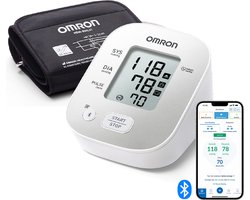 OMRON X2 Smart PLUS Bloeddrukmeter Bovenarm- Blood Pressure Monitor met Hartslagmeter – Onregelmatige Hartslag - Klinisch Gevalideerd - met Mobiele App - 22 tot 42 cm Manchet