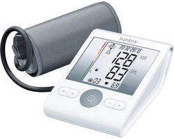 Sanitas SBM 22 Bloeddrukmeter bovenarm - Hartslagmeter - Risico-indicator - Manchet-aanbreng controle - 22 tot 36 cm Manchet - Automatische uitschakeling - Medisch product - Incl. batterijen - 2 Jaar garantie - Wit