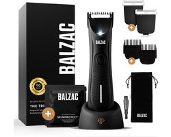 BALZAC™ Trimmer 2.0 & 2 Extra Blades - Bodygroomer Mannen - Manscaped - Gemaakt voor Schaamstreek - Haartrimmer - Waterdicht - Twee Standen - Incl. E-Book