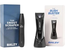 BALZY Grooming package 4.0 - Bodygroomer mannen - Neustrimmer en Oortrimmer - Voordeelverpakking