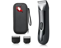 Bodygroomer Mannen - Body trimmer Heren - Body Shaver Mannen - Lichaam Groomer met LED-verlichting - Zwart