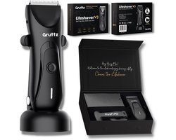 Gruttz Bodygroomer Mannen v3 - Body Trimmer - Gemaakt voor Schaamstreek - Inclusief Travelbag