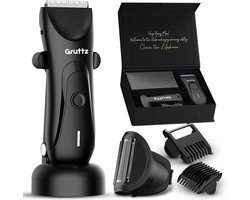 Gruttz Bodygroomer Mannen v3 PRO - Body Trimmer & Shaver - Gemaakt voor Schaamstreek - Inclusief Travelbag