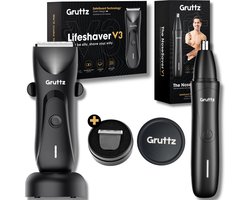 Gruttz™ Grooming Duo - Bodygroomer Mannen en Neustrimmer - Body Trimmer - Neushaar- en oortrimmer