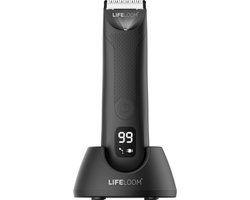 LifeLoom - Tondeuse - Body Grooming - Lichaamshaartrimmer Voor Mannen, Baardtrimmer Voor Mannen, Elektrische Schaamhaar- en Lieshaartrimmer Met Oplaadstation, Apparaat Waterdicht