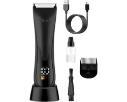 Luxevo Body Groomer Heren - Shaver voor schaamstreek & Lichaam - Skinsafe - Body Trimmer - Zwart