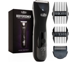 Majester Bodygroomer Mannen - Body Trimmer Heren - Nat & Droog Trimmen - Draadloze Baardtrimmer - Waterdicht Scheerapparaat Geschikt voor Lichaam / Baard / Intieme Delen - Waterproof Body Groomer - Multigroomer Tondeuse