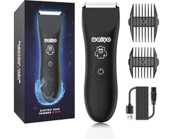 Weiyo 3.0 Elektrische Body Hair Trimmer voor Mannen | Waterdicht | Vervangbare Keramische Mesjes | Oplaadbaar | Draadloos en Ergonomisch met Veilige Huidtechnologie