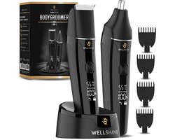 Wellshave 2 in 1 Bodygroomer Mannen - Multi Trimmer voor Lichaam en Baard - Schaamhaar Trimmer Mannen - Body Trimmer Heren - Neustrimmer - Dual Groomer