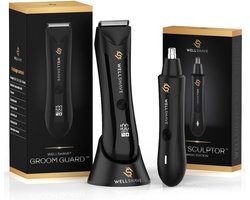 Wellshave® Bodygroomer Mannen + Neustrimmer - Shave Package 2.0 - Body Trimmer Heren - Neustrimmer Mannen - Neushaartrimmer Shaver voor Neus, Schaamstreek, Lichaam & Neus