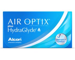 -1.00 - Air Optix® Plus Hydraglyde® - 6 pack - Maandlenzen - BC 8.60 - Contactlenzen