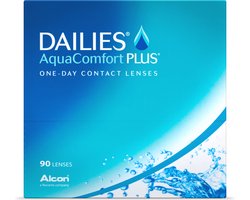 -1.00 - DAILIES® AquaComfort PLUS® - 90 pack - Daglenzen - BC 8.70 - Contactlenzen