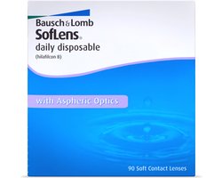 -1.25 - SofLens® Daily Disposable - 90 pack - Daglenzen - BC 8.60 - Contactlenzen