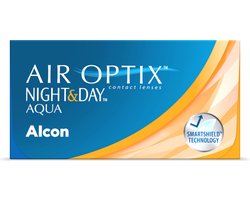 +3,50 Air Optix Night&Day Aqua  -  6 pack  -  Maandlenzen   -  Contactlenzen