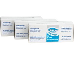 Eye Fresh daglenzen -5,50 - 90 stuks - zachte contactlenzen dag - voordeelverpakking