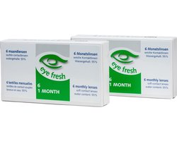 Eye Fresh maandlenzen -2,75 - 12 stuks - voordeelverpakking - zachte contactlenzen