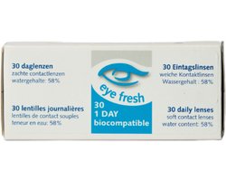 Eye Fresh zachte daglenzen -0,75 - 30 stuks