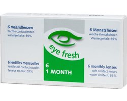 Eye Fresh zachte maandlenzen -3.25 - 6 stuks - Contactlenzen