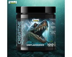 A-Game creatine poeder - 100% creatine monohydraat (300 g) neutrale smaak - special design: SEA MONSTER