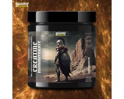 A-Game creatine poeder - 100% creatine monohydraat (300 g) neutrale smaak - special design: WARRIOR (SPARTAN)