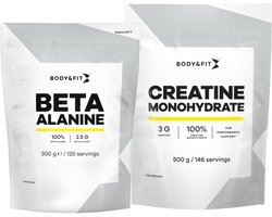 Body & Fit Beta Alanine 300 gram + Creatine Monohydraat 500 gram