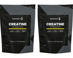 Body & Fit Body & Fit Creatine Bundel - CreaPure® - Monohydraat - Best Creatine Worldwide - 2 x 500 gram (294 doseringen)