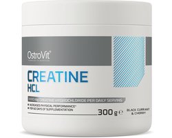 Creatine - Creatine HCL 300g - OstroVit - Black Currant & Cherry - Supplement