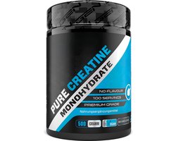 Creatine Poeder - 500 g - Puur Creatine Monohydraat - Optimale oplosbaarheid - Veganistisch - Sinaasappel smaak- Puur Poeder