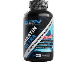 Creatine Ultra Caps - 180 capsules met elk 1250 mg puur creatine-monohydraat - Premium: Ultrazacht + Maasfactor van 200 - Hooggedoseerd