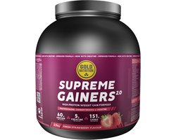 GoldNutrition Supreme Gainers - Strawberry - 2900 gram