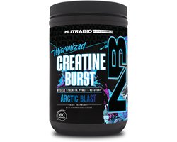 Nutrabio Creatine Burst DE Nieuwste Sensatie in Creatine: De Wereldprimeur van Gearomatiseerde Creatine! - 300g Arctic Blast (Blue Raspberry)