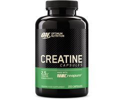 Optimum Nutrition Creatine Caps 2500 - Creatine Capsules - CreaPure - Creatine Monohydraat - 200 Capsules (100 doseringen)