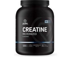 PURE Creatine Monohydraat - Watermelon - 500g - micronized poeder - creatine - sportvoeding