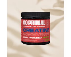 Puur Creatine Monohydraat Poeder: Niet-gearomatiseerde spierversterker en prestatieverbetermiddel | WelleVita | GoPrimal