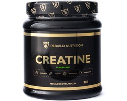 Rebuild Nutrition Creatine Monohydrate - Lemon-Lime - Poeder - Supplement voor Spieropbouw & Conditie Verbetering - Creatine Monohydraat - 80 doseringen - 400 gram