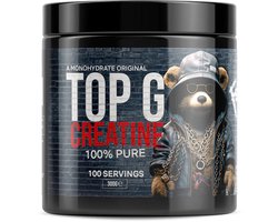 Top G - Micronised Creatine Monohydrate - 300g - 100 porties! - creatine - creatine monohydraat - creatine monohydrate - fitness - krachttraining - energie