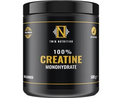 Twin Nutrition - Creatine Monohydraat - 500 gr - Neutraal - Microfijn - 500 gram