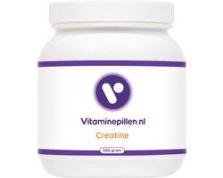 Vitaminepillen.nl | Creatine - Poeder - 500 gram - Ondersteuning bij herstel na sporten, Ondersteunt bij de geheugenfunctie. Verbeter sportprestaties.