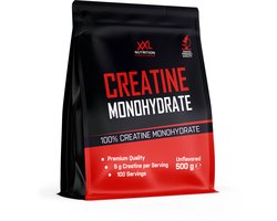 XXL Nutrition - Creatine Monohydraat - Supplement voor Spieropbouw & Prestaties, Vegan Creatine Monohydrate 100% - Poeder - Smaakloos - 500 Gram