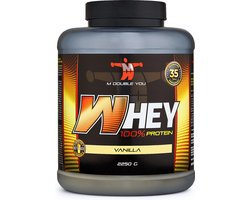 100% Whey Protein (Vanilla - 2250 gram) - M Double You - Eiwitshake - Eiwitpoeder - Eiwitten - Proteine poeder - 90 shakes