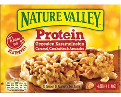 8x Nature Valley Proteine Gezouten Karamelnoten 4-pack 4 stuks