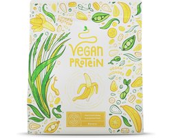 Alpha Foods Vegan Proteine poeder - Eiwitpoeder als maaltijd of ontbijtshake, Plantaardige Proteine Shake, 600 gram voor 20 shakes, met Banaan smaak (nieuw recept)