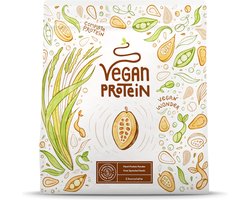 Alpha Foods Vegan Proteine poeder - Eiwitpoeder als maaltijd of ontbijtshake, Plantaardige Proteine Shake, 600 gram voor 20 shakes, met Chocolade smaak (nieuw recept)