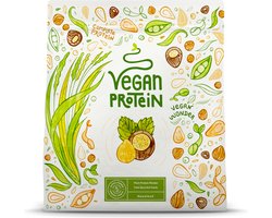 Alpha Foods Vegan Proteine poeder - Eiwitpoeder als maaltijd of ontbijtshake, Plantaardige Proteine Shake, 600 gram voor 20 shakes, met Hazelnoot smaak (nieuw recept)