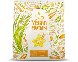 Alpha Foods Vegan Proteine poeder - Eiwitpoeder als maaltijd of ontbijtshake, Plantaardige Proteine Shake, 600 gram voor 20 shakes, met Vanille smaak (nieuw recept)