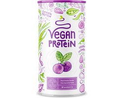 Alpha Foods Vegan Proteine poeder - Eiwitpoeder als maaltijd of ontbijtshake, Plantaardige Proteine Shake, 600 gram voor 40 shakes, met Blauwe bessen smaak