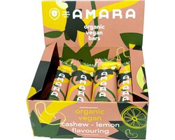 Amara Food Cashew Lemon Protein Bar Organic Vegan