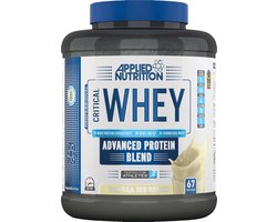 Applied nutrition - Critical Whey - Eiwitten / Proteine Shake - 2000 Gr - 66 Doseringnen -  Vanilla Ice Cream Smaak