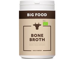 Big Food - Bio Beef Bone Broth Poeder - 400 gram - Het Oervoedsel Dat Je Immuunsysteem Boost